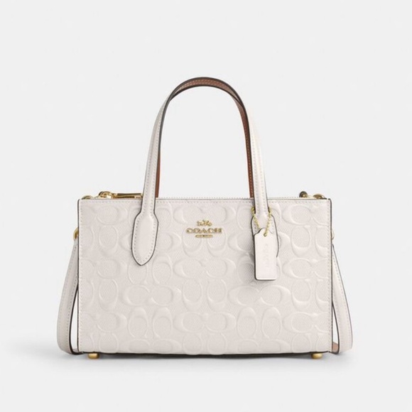 NWT Coach Outlet Nina Small Tote Bag In Signature Leather - Picture 1 of 9